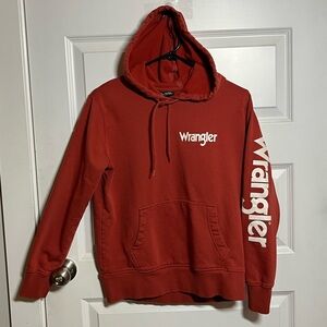 Wrangler Rust Hoodie Women’s Small Pullover Sweatshirt Western Casual